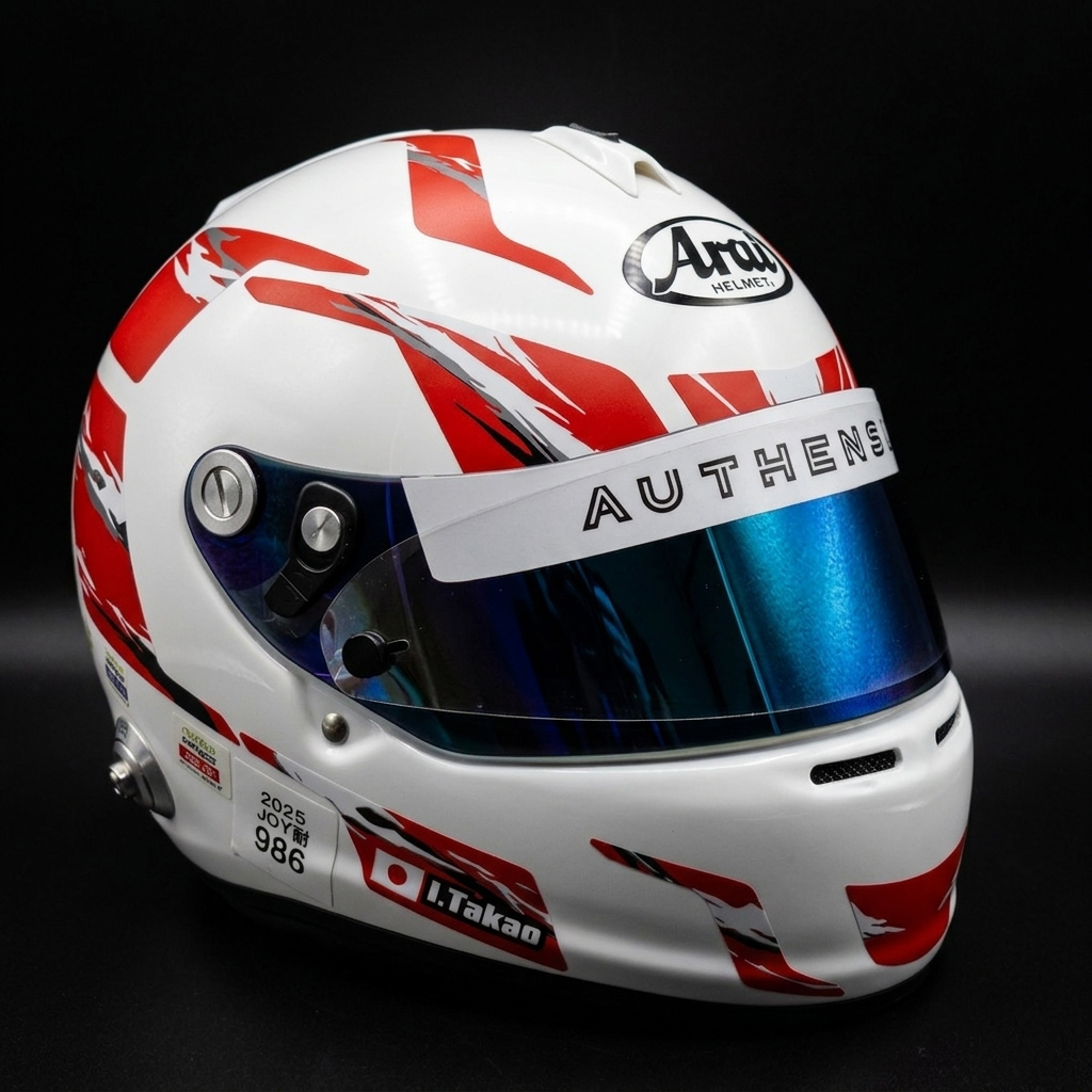 Arai　GP-6S　ヘルメットステッカーキット 鷹尾一生選手モデル